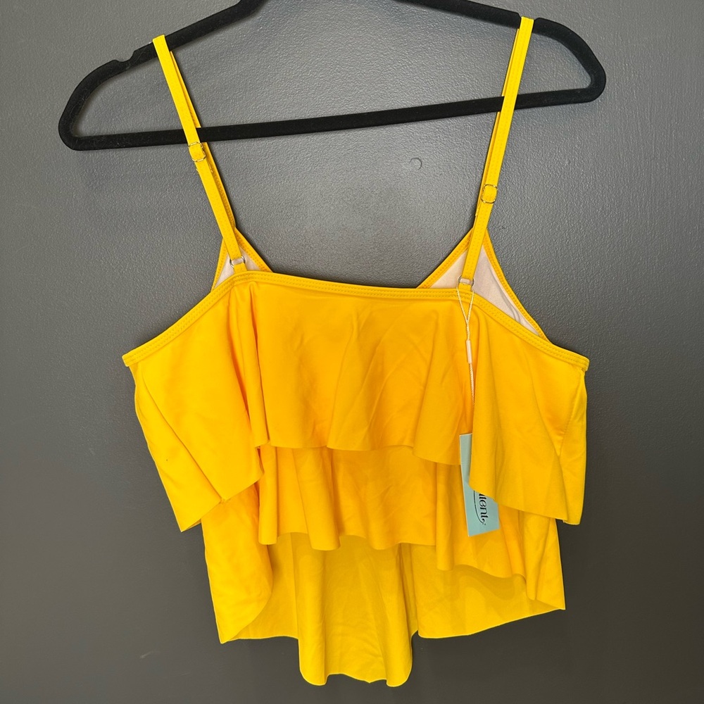 Two Piece Tummy Control Yellow Ruffle‎ Bikini Set | Large | NWT - Picture 11 of 13